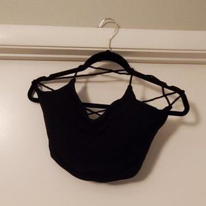 Klassy Network Strappy Crop Top
